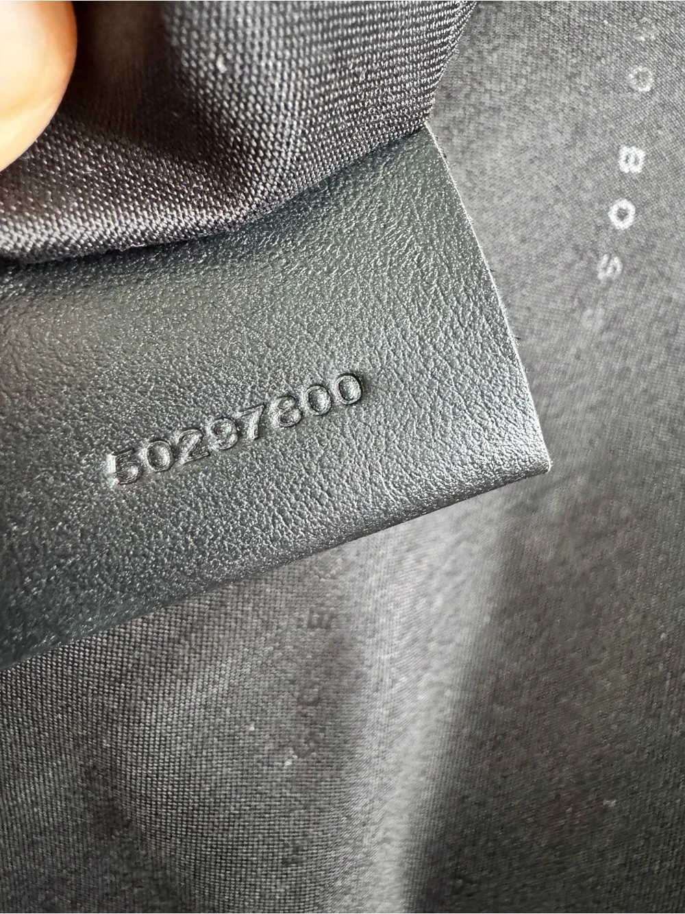 Vintage HUGO BOSS Black Nylon Messenger Bag with Leather Trim Work School Travel